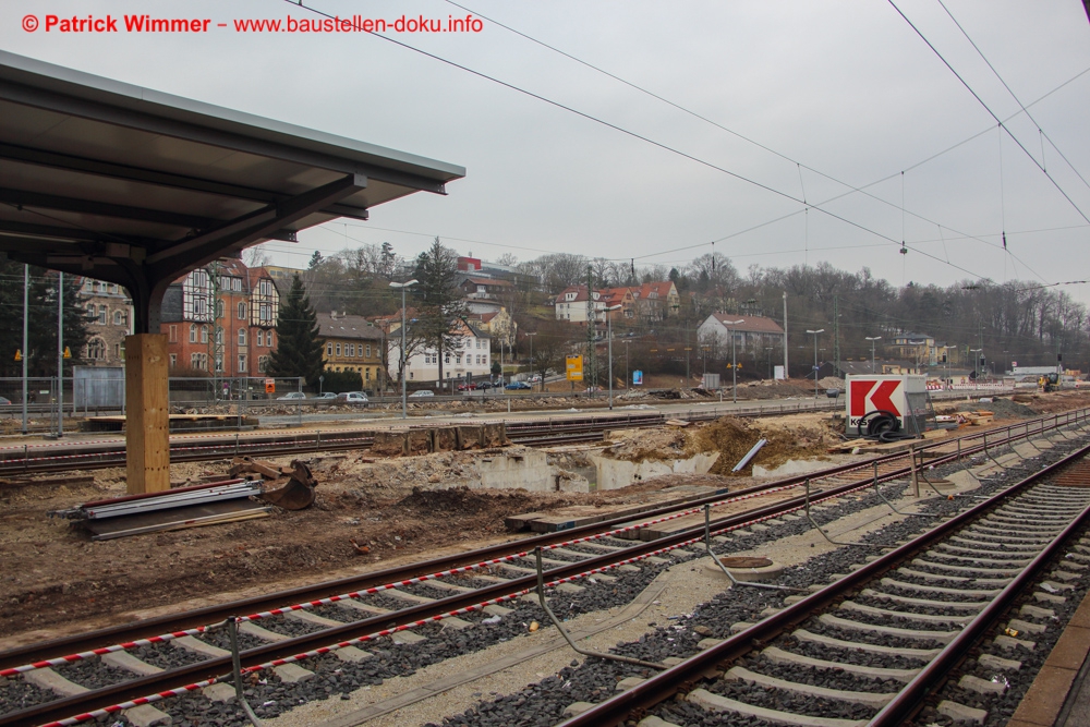 Umbau Bahnsteige Bahnhof Coburg