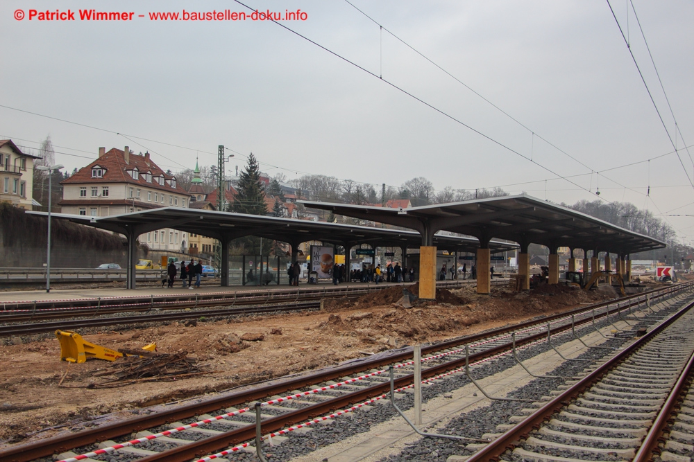 Umbau Bahnsteige Bahnhof Coburg