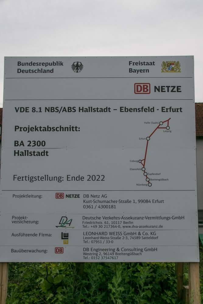 ICE Ausbaustrecke Nürnberg-Ebensfeld - Abschnitt Hallstadt – Breitengüßbach (PFA 23/24)
