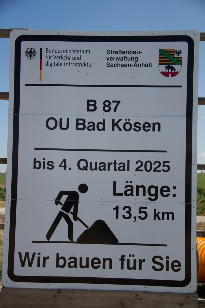 Neubau B87n Ortsumgehung Bad Kösen