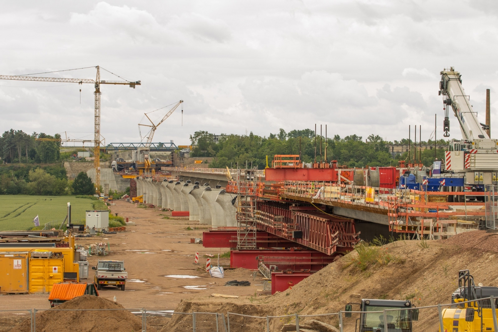 Neubau A143 Saaletalbrücke Salzmünde